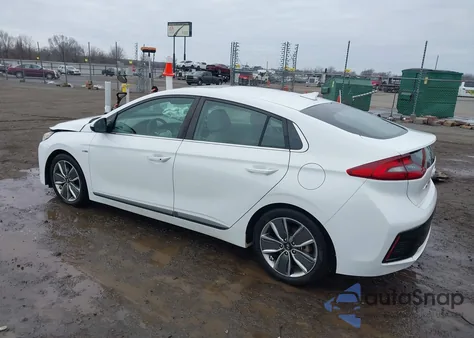 2019 Hyundai Ioniq Hybrid Limited z USA, uszkodzony, nr VIN KMHC05LC9KU144055